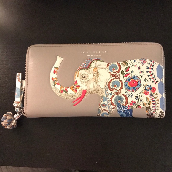 tory burch elephant wallet